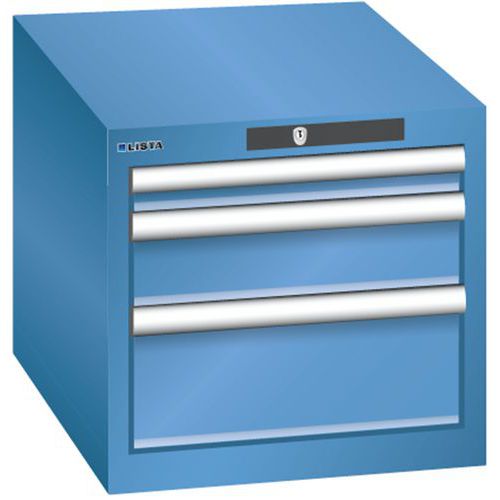 Armoire Bleu Cap. 411x572x383 Avec 3 Tir. 75kg _ 78.406.040