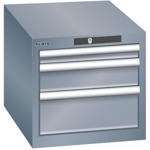 Armoires à Tiroirs Gris 411x572x383 Avec 3 Tiroirs 75kg