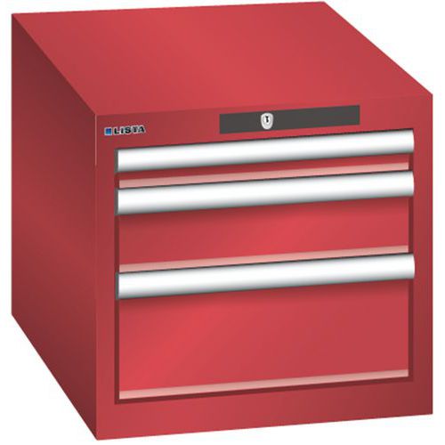 Armoire Rouge 411x572x383 Avec 3 Tir. 75kg _ 78.406.070