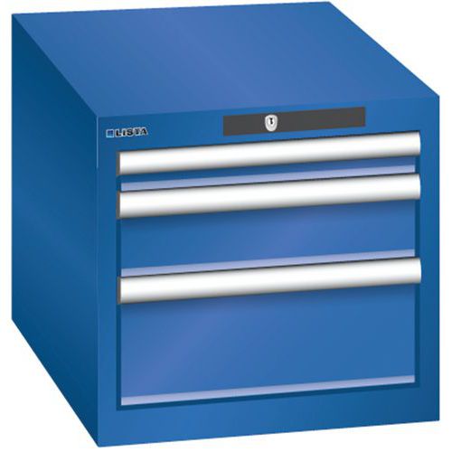 Armoire Bleu Sécu. 411x572x383 Avec 3 Tir. 75kg _ 78.406.100