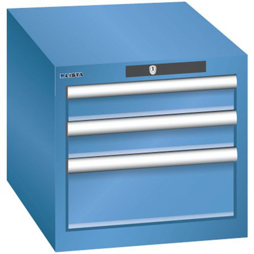 Armoire Bleu Cap. 411x572x383 Avec 3 Tir. 75kg _ 78.408.040