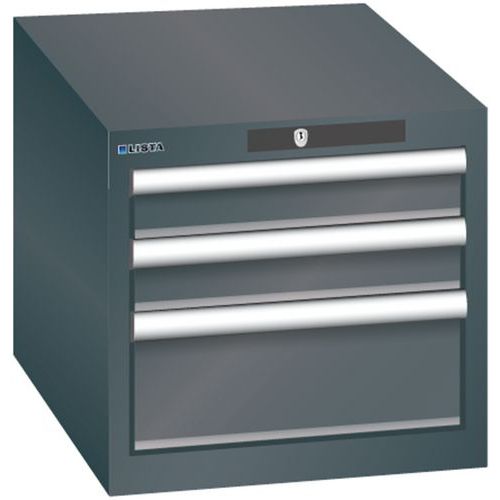 Armoire Noir 411x572x383 Avec 3 Tir. 75kg _ 78.408.060