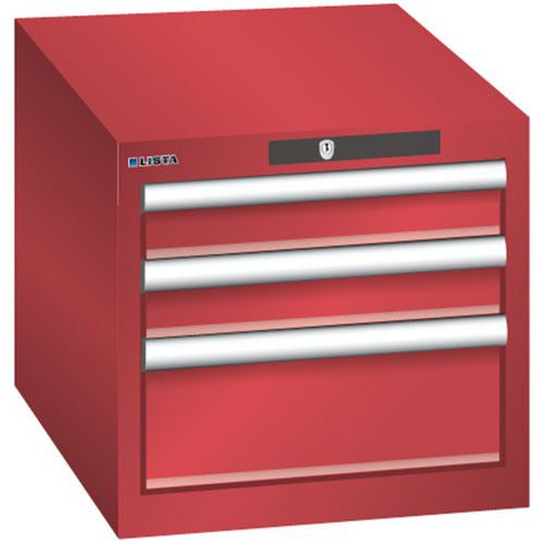 Armoire Rouge 411x572x383 Avec 3 Tir. 75kg _ 78.408.070