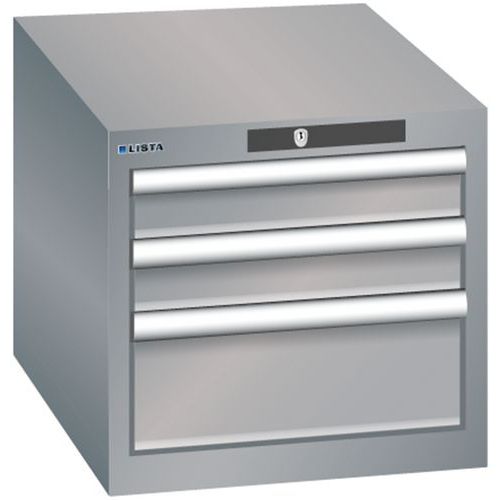 Armoire Gris Pigeon 411x572x383 Avec 3 Tir. 75kg