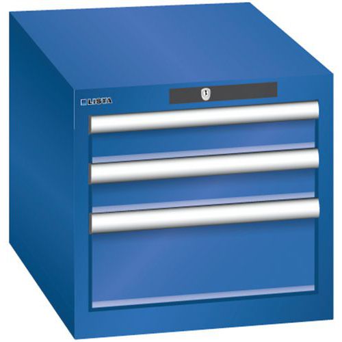 Armoire Bleu Sécu. 411x572x383 Avec 3 Tir. 75kg _ 78.408.100