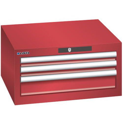 Armoire Rouge 564x572x283 Avec 3 Tir. 75kg _ 78.465.070