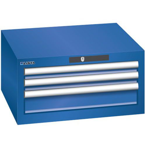 Armoire Bleu Sécu. 564x572x283 Avec 3 Tir. 75kg _ 78.465.100