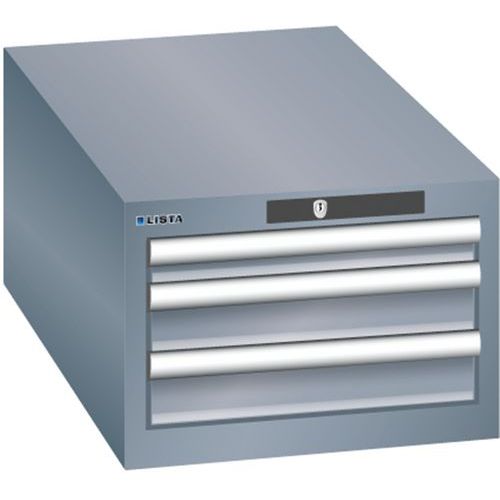 Armoires à Tiroirs Gris 411x725x283 Avec 3 Tiroirs 75kg