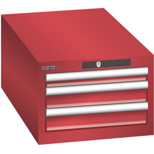 Armoire Rouge 411x725x283 Avec 3 Tir. 75kg _ 78.435.070