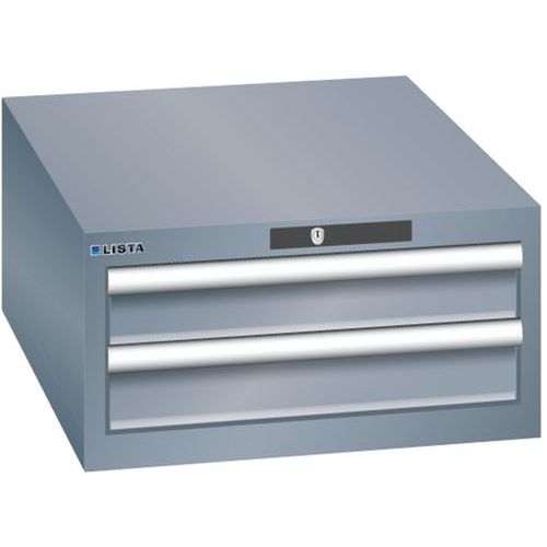 Armoires à Tiroirs Gris 564x725x283 Avec 2 Tiroirs 75kg