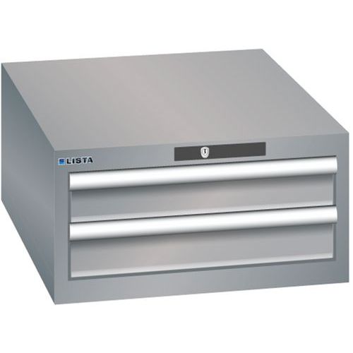 Armoire Gris Pigeon 564x725x283 Avec 2 Tir. 75kg