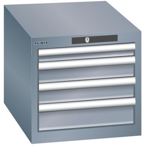 Armoires à Tiroirs Gris 411x572x383 Avec 4 Tiroirs 75kg