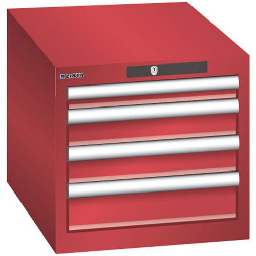 Armoire Rouge 411x572x383 Avec 4 Tir. 75kg _ 78.410.070