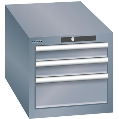 Armoires à Tiroirs Gris 411x725x383 Avec 3 Tiroirs 75kg