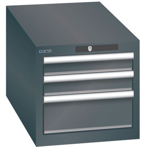 Armoire Noir 411x725x383 Avec 3 Tir. 75kg _ 78.437.060