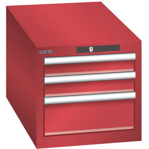 Armoire Rouge 411x725x383 Avec 3 Tir. 75kg _ 78.437.070