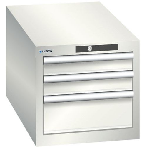 Armoire Blanc Gris 411x725x383 Avec 3 Tir. 75kg _ 78.437.180