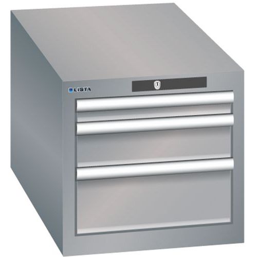 Armoire Gris Pigeon 411x725x383 Avec 3 Tir. 75kg