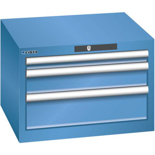 Armoire Bleu Cap. 564x572x383 Avec 3 Tir. 75kg _ 78.469.040