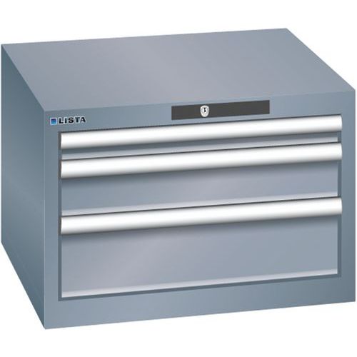 Armoires à Tiroirs Gris 564x572x383 Avec 3 Tiroirs 75kg