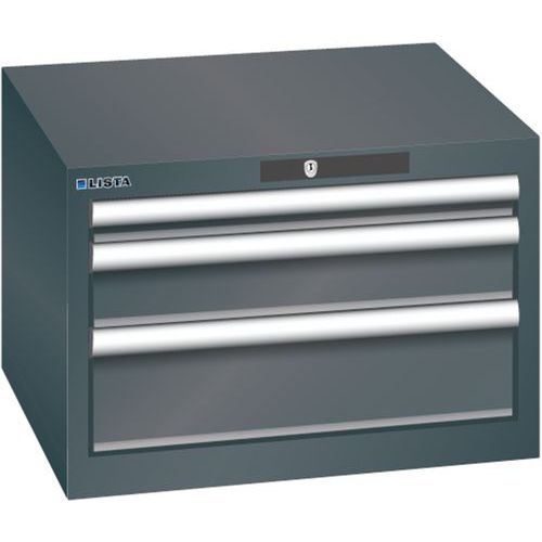 Armoire Noir 564x572x383 Avec 3 Tir. 75kg _ 78.469.060