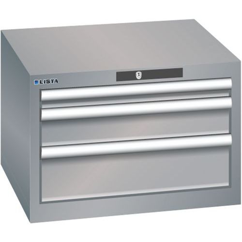 Armoire Gris Pigeon 564x572x383 Avec 3 Tir. 75kg