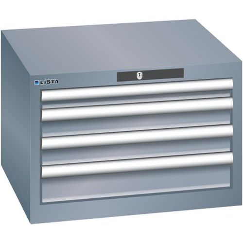 Armoires à Tiroirs Gris 564x572x383 Avec 4 Tiroirs 75kg