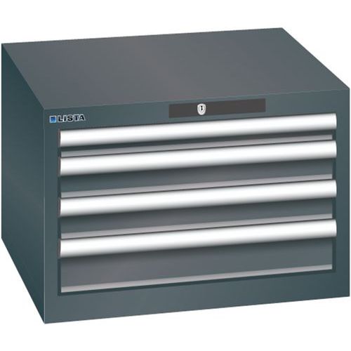 Armoire Noir 564x572x383 Avec 4 Tir. 75kg _ 78.471.060