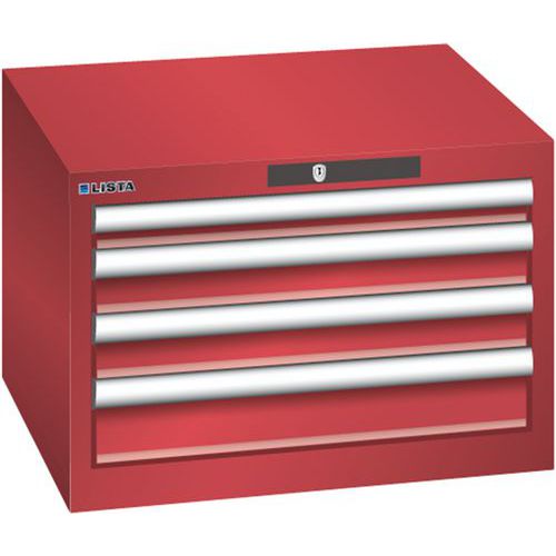 Armoire Rouge 564x572x383 Avec 4 Tir. 75kg _ 78.471.070