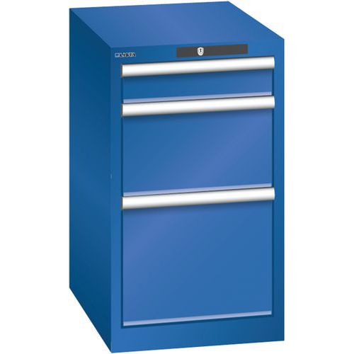 Armoire Bleu Sécu. 411x572x700 Avec 3 Tir. 75kg _ 78.418.100