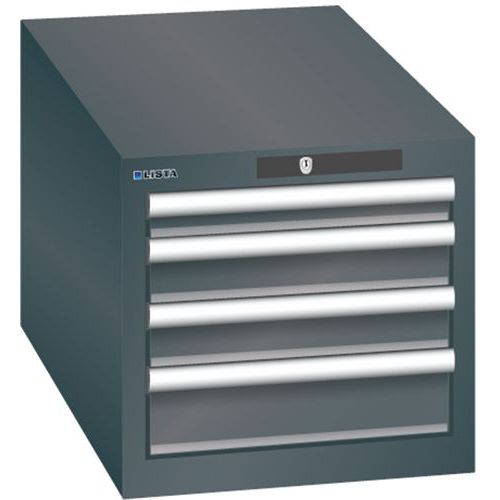 Armoire Noir 411x725x383 Avec 4 Tir. 75kg _ 78.441.060