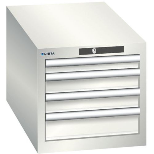 Armoire Blanc Gris 411x725x383 Avec 4 Tir. 75kg _ 78.441.180