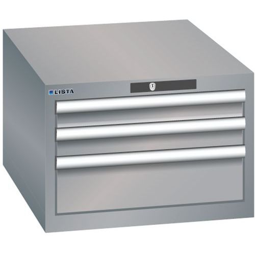 Armoire Gris Pigeon 564x725x383 Avec 3 Tir. 75kg