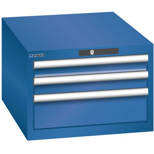 Armoire Bleu Gent. 564x725x383 Avec 3 Tir. 75kg _ 78.505.090