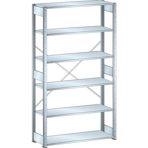 Rayonnage Galvanisé Dpt 1300x400x2500mm Capacité 160 Kg