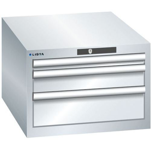 Armoire Gris Clair 564x725x383 Avec 3 Tir. 75kg _ 14.437.020