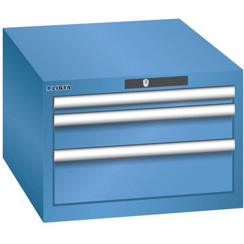 Armoire Bleu Cap. 564x725x383 Avec 3 Tir. 75kg _ 14.437.040