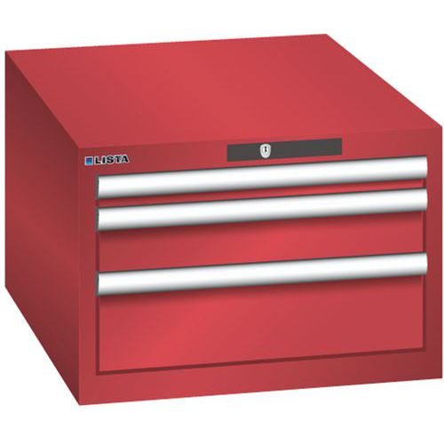 Armoire Rouge 564x725x383 Avec 3 Tir. 75kg _ 14.437.070