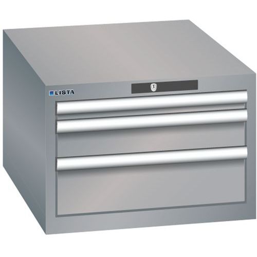 Armoire Gris Pigeon 564x725x383 Avec 3 Tir. 75kg