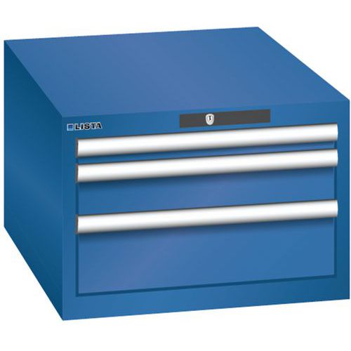 Armoire Bleu Gent. 564x725x383 Avec 3 Tir. 75kg _ 14.437.090