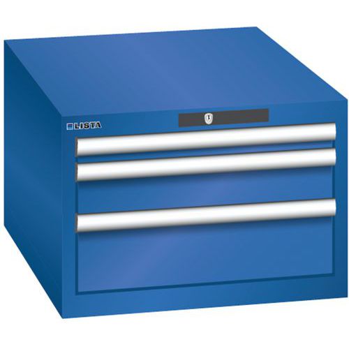 Armoire Bleu Sécu. 564x725x383 Avec 3 Tir. 75kg _ 14.437.100