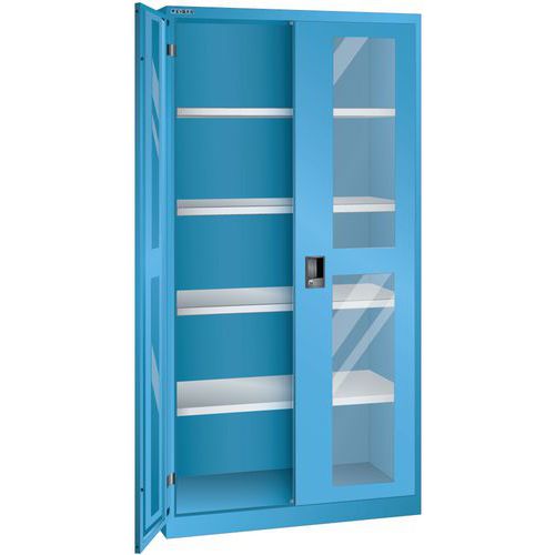 Armoire Bleu Clair 1000x400x1950 Avec 4 Rayons Amo.