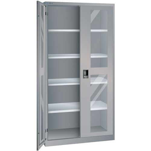 Armoire Gris Pigeon 1000x400x1950 Avec 4 Rayons Amo.