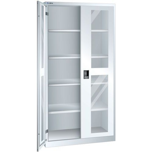 Armoire Blanc Pur 1000x400x1950 Avec 4 Rayons Amo.