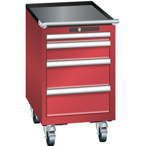 Armoire Rouge 411x572x723 Avec 4 Tir. 75kg _ 78.423.070