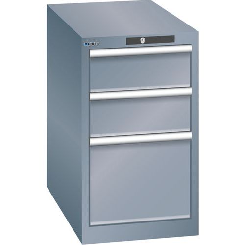 Armoires à Tiroirs Gris 411x725x700 Avec 3 Tiroirs 75kg