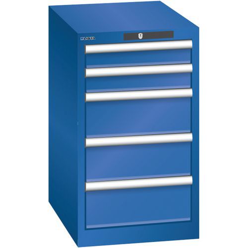 Armoire Bleu Sécu. 411x572x700 Avec 5 Tir. 75kg _ 78.420.100