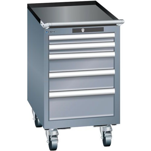 Armoires à Tiroirs Gris 411x572x723 Avec 5 Tiroirs 75kg