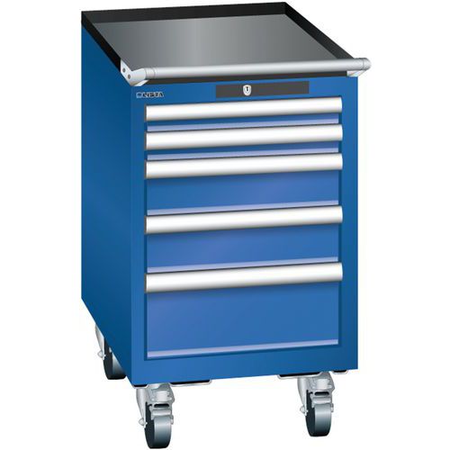 Armoire Bleu Sécu. 411x572x723 Avec 5 Tir. 75kg _ 78.425.100