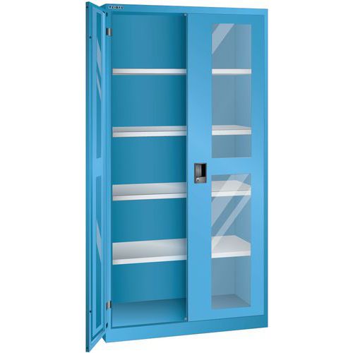 Armoire Bleu Clair 1000x500x1950 Avec 4 Rayons Amo.